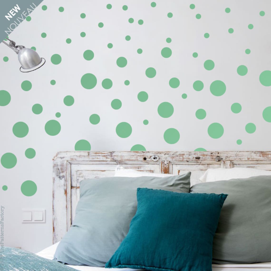 3 Size Polka Dots Wall Decal Dots Decal Scandinavian Wall Etsy