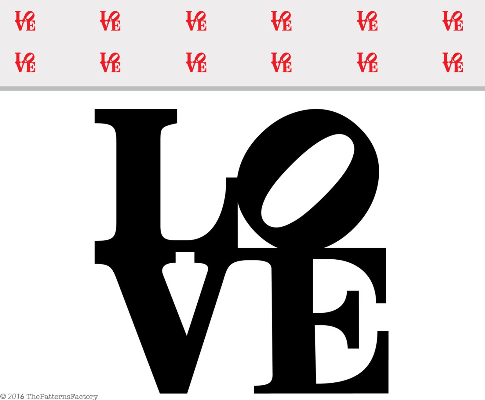 Love robert Indiana Sculpture Pattern Wall Decal Pattern - Etsy
