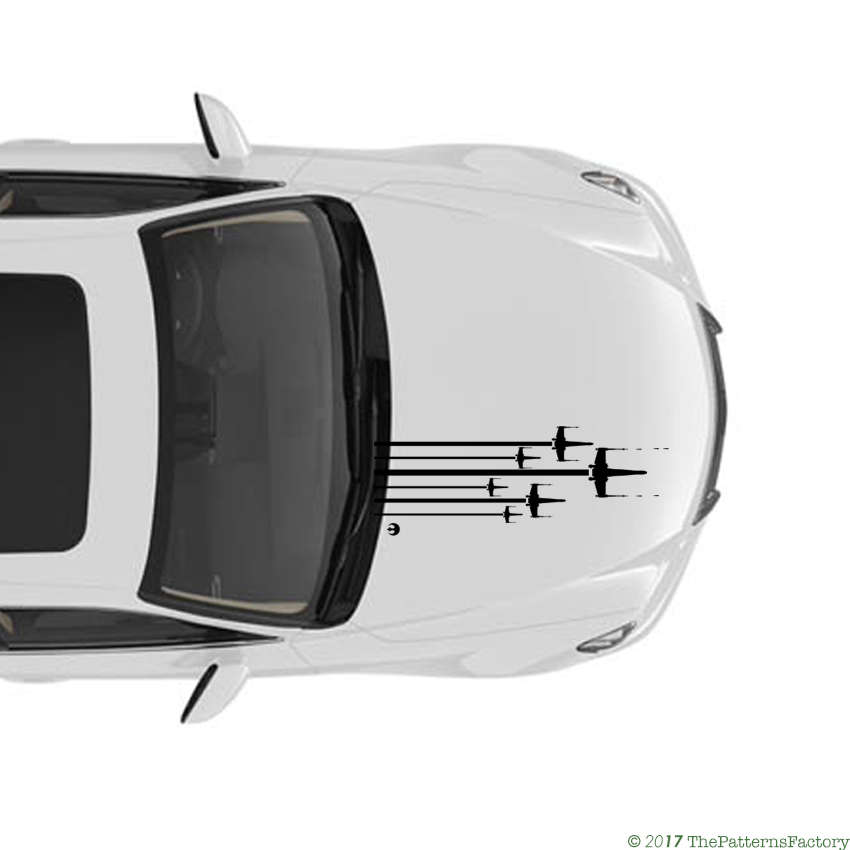 Star Wars Xwing Squad / Xwing Wall Decal / Wall Sticker X Etsy