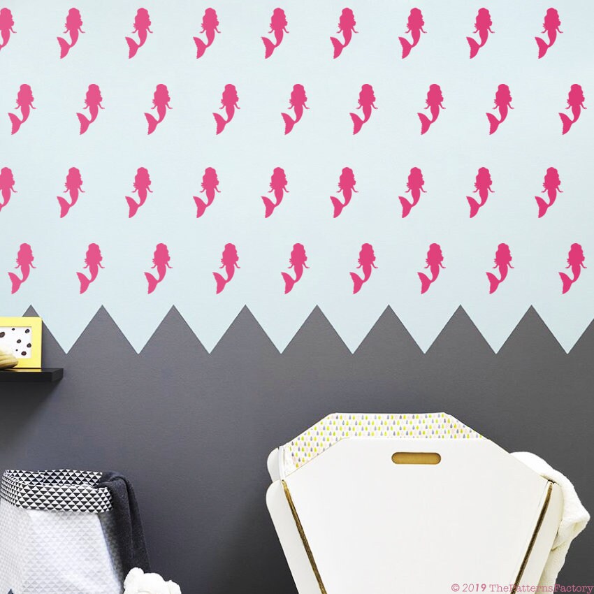 Autocollant Mural Sirène/Autocollants Mur Autocollant Grily Sirène