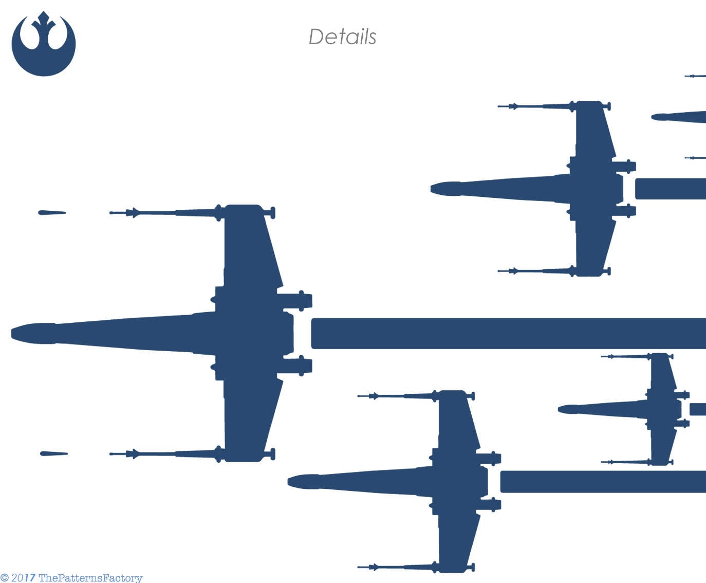 Star Wars Xwing Squad / Xwing Wall Decal / Wall Sticker X Etsy