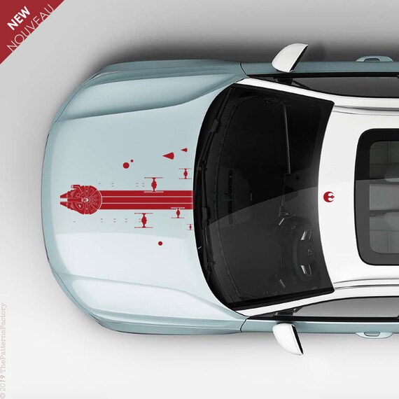 millennium falcon car decal