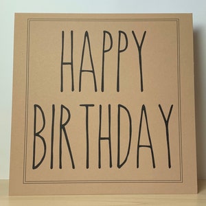 Rae Dunn Inspired Birthday Card Handmade Greetings Card Happy Birthday ...