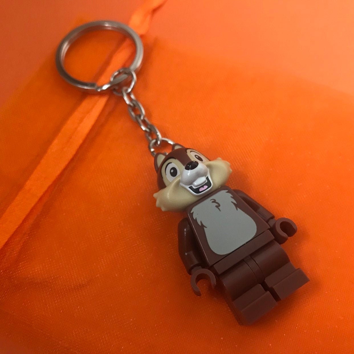 Lego Chip Disney Minifigure Keychain From Chip and Dale Etsy