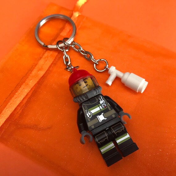 lego fireman keyring