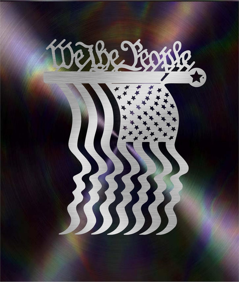 Download DXF Vector We The People Flag Dxf Cnc Svg CNC dxf for ...