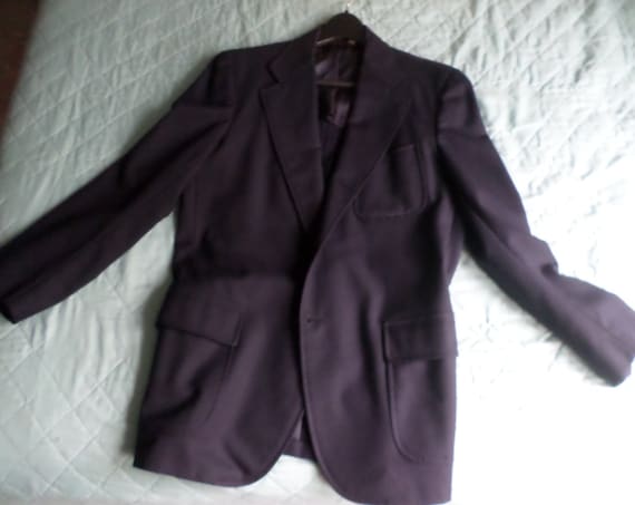 Vintage Brooks Brothers Navy wool Blazer R S Brass buttons 70's Preppy