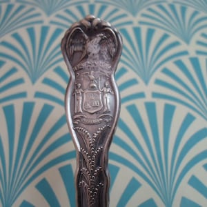 Vintage New York Souvenir Spoon Excelsior NYC Rogers Brothers 6&quot;Silver Plate