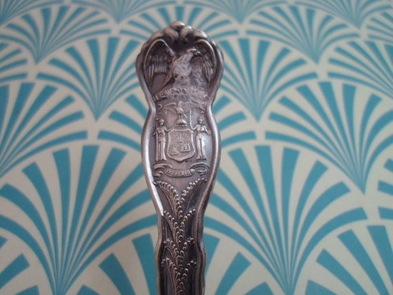 Vintage New York Souvenir Spoon Excelsior NYC Rogers Brothers 6"Silver Plate