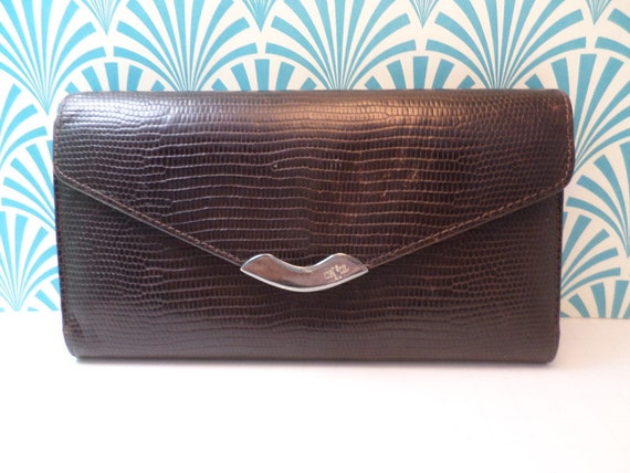 Beautiful leather brown textured Ralph Lauren Wallet vintage 90's