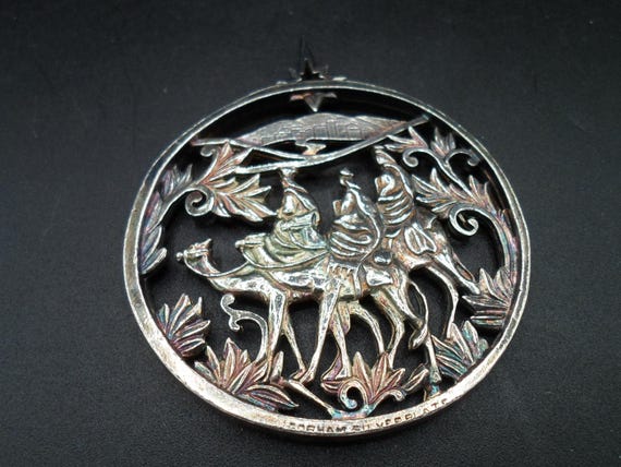 Vintage Gorham Silverplate Christmas Ornament 3 Wise Men Star in the East Lovely Design