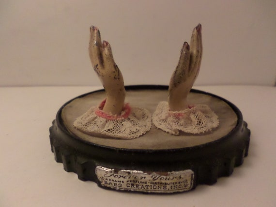 RARE super Perfume display from the 30's art Deco Forever Yours hands