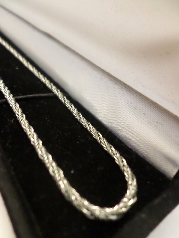 Monet Silver 18" rope chain silver vintage