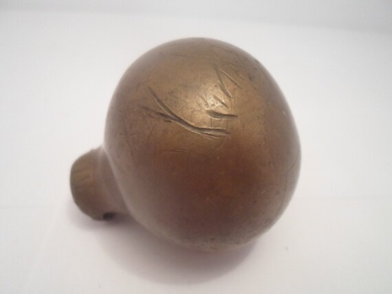 Brass Ball vintage Door Knob Heavy 6"around original door knob antique door knob