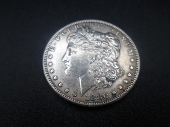 Morgan Silver Dollar 1880 Beautiful Silver USA Coin Dollar no mint mark