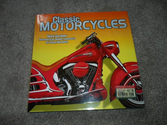 Vintage 90's Classic Motorcycles Book Mark Gardiner Friedman Publishing Hardcover