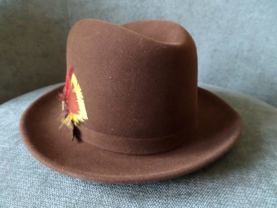 Vintage 50's Biltmore President hat in coffee bro… - image 8