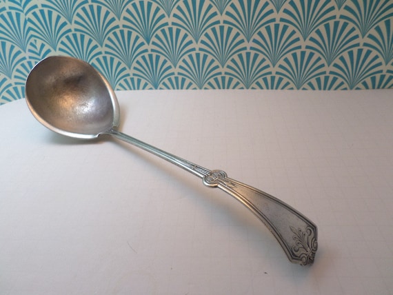 Antique Rogers and Bros A1 Silver-plated large soup Ladel 13" 100 year old