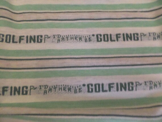 Vintage 70's crafty golf bag dust cover so cute can use for upholstery or sewing fabric as well.