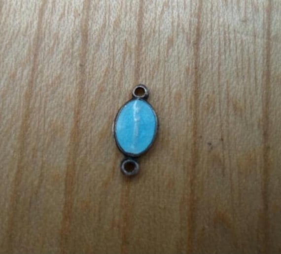 Vintage Miraculous Medal Nurses Medal Enamel blue Tiny Adorable Catholic 3/8 inch Rare