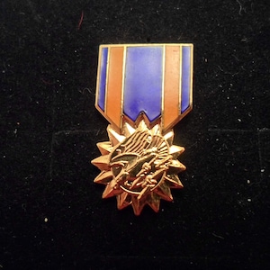 Vintage Vietnam War Brass Hat or Lapel Medal Mini Award Military
