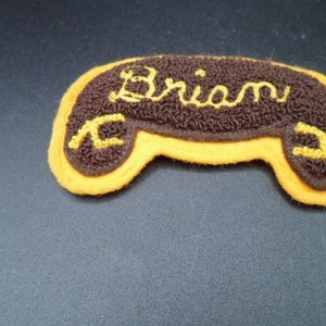 Vintage 1950&#39;s Chenille Letterman&#39;s Name Tag BRIAN Varsity