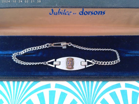 Vintage Phi Zeta ID Bracelet: Copper Veterinary Honor Society Charm