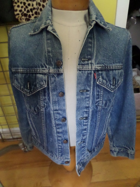 Vintage 80's Levi's jean jacket with all the right fading 33 Made in the USA