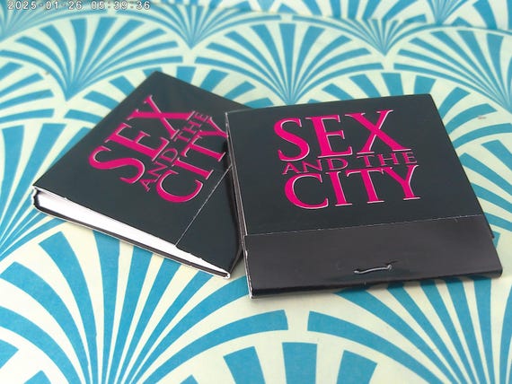 rare, unique premium promotional HBO match book notes Sex And The City Carrie Samantha gets numbers
