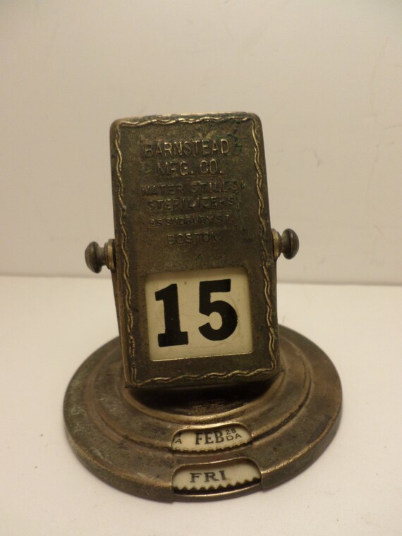Vintage datekeeper Advertising Barnstead MFG Co. BOSTON Early T&P