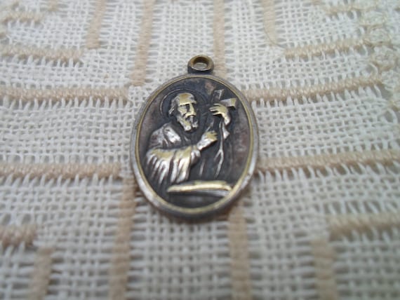 Vintage St Andrew Medal Apostle of Jesus Christ Hard to Find