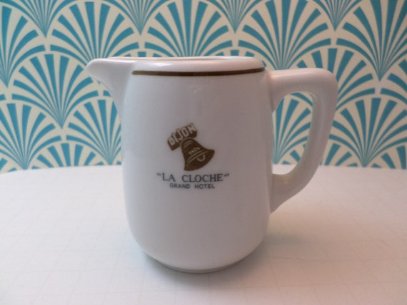 Vintage Dijon France Creamer La Cloche Grand Hotel