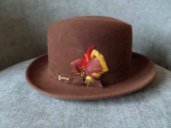 Vintage 50's Biltmore President hat in coffee bro… - image 1