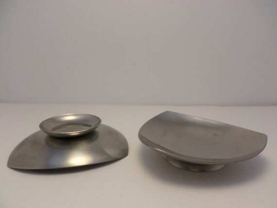 Stelton Denmark Mid-Century Modern design votive holders stainless steel