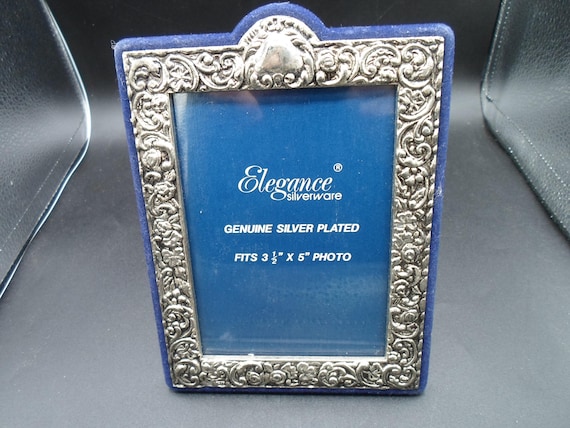 Vintage Silverplated Frame 5"x7" fits 3.50"x5" Photo Elegance Gorgeous Victorian Embossed