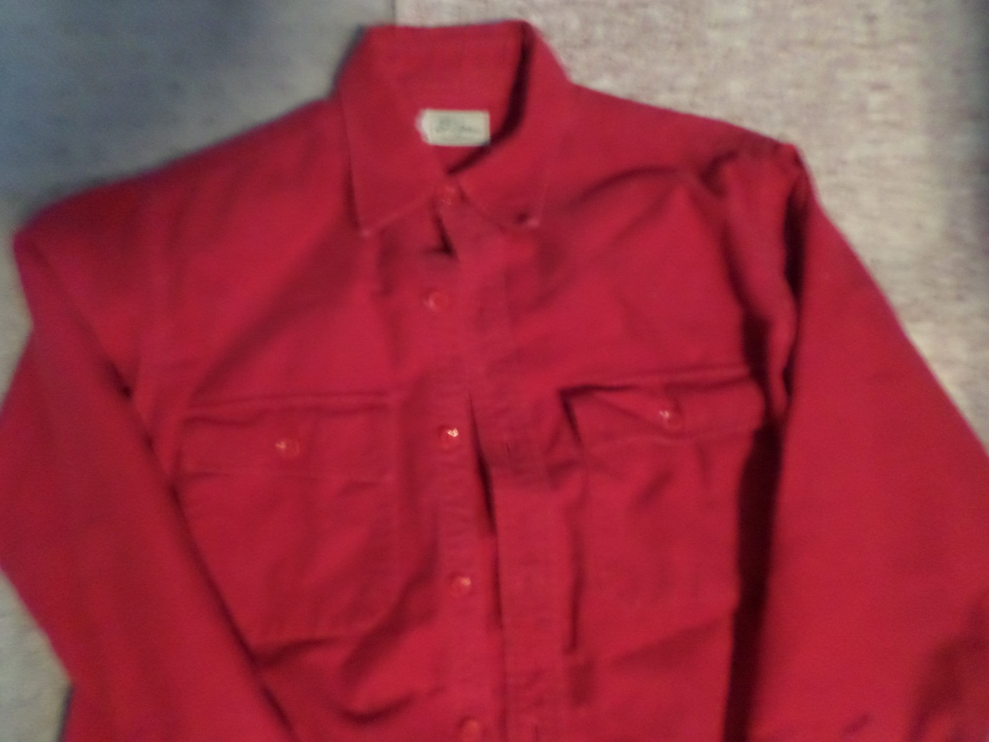 Vintage 60's L.L. Bean Red Flannel for men size L