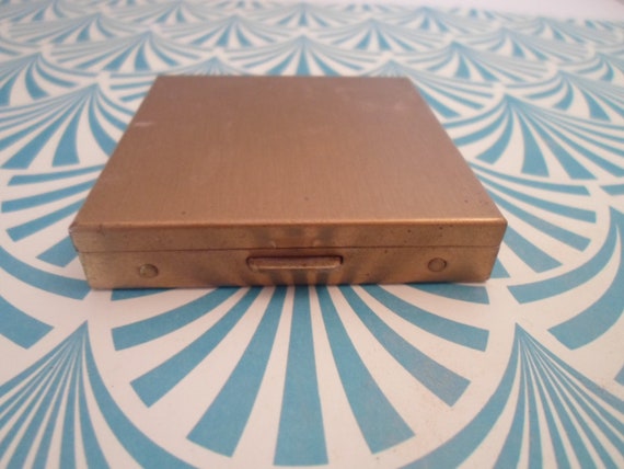 Vintage Brushed Brass Compact Mid Century Design … - image 3