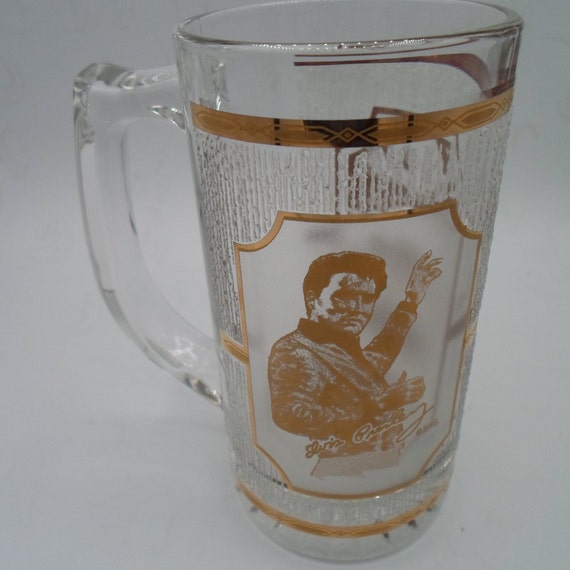 Vintage Elvis Presley Graceland Mug Culver Glass 22k Gold Beautiful Condition Souvenir