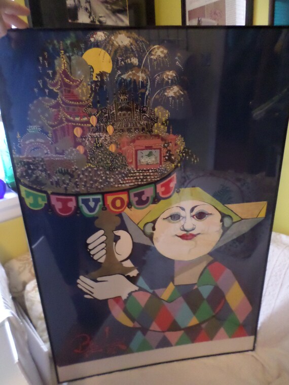Vintage 80's Tivoli Bjorn Wiinblad '81 poster unframed sale