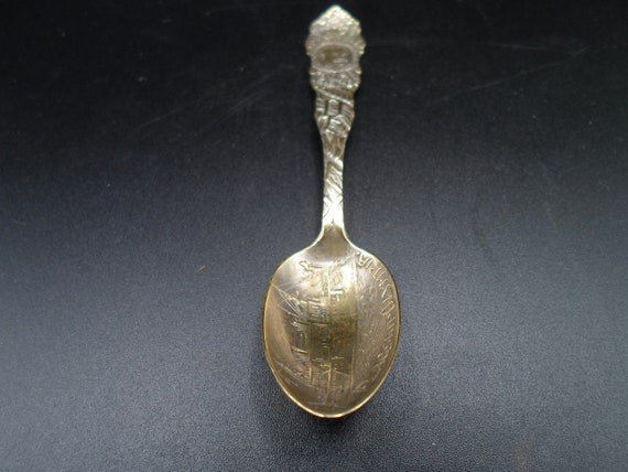 Vintage Flagship Olympia Our Hero Dewey Souvenir Demitasse Spoon Battle of Manila Bay Fall of Philippines to USA