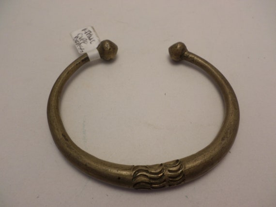 Heavy Brass arm band ethnic Egyptian from Chicago travelers estate