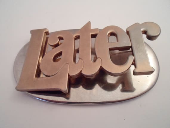 Vintage Letter Reminder Clip Board For To Do Later Desk Top Counter School Work Large letters In Brass Stainless Back Board Computer cool