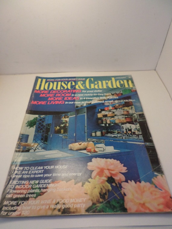 Vintage 1975 House And Garden magazine MCM home decor MANIA!