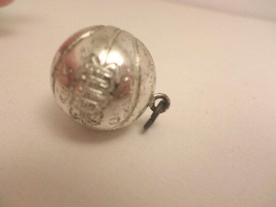 Vintage CYO 2nd Place silver basketball 1" charm