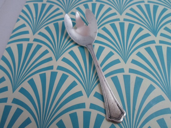 Vintage Sterling Silver Serving Spork Great for Relish Fish Small Meat R Wallace Hallmark