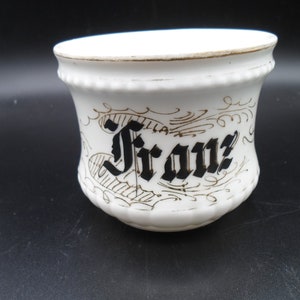 Vintage Porcelain Mug Cup Victorian Name Mug German Barbershop Personalized 1900