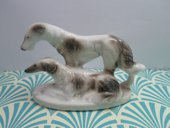 Saluki Dog Figurine Antique Vintage Dog that has Roots to Ancient Egypt Staffordshire?