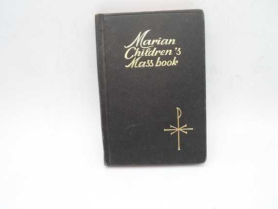 VintageMarian Children's Mass Book 1974 Catholic First Communion Great Photos