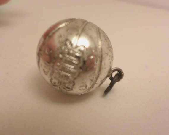 Vintage CYO 2nd Place silver basketball 1" charm