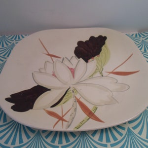 Red Wing Lotus Bronze Dinner Plate 10.50&quot;